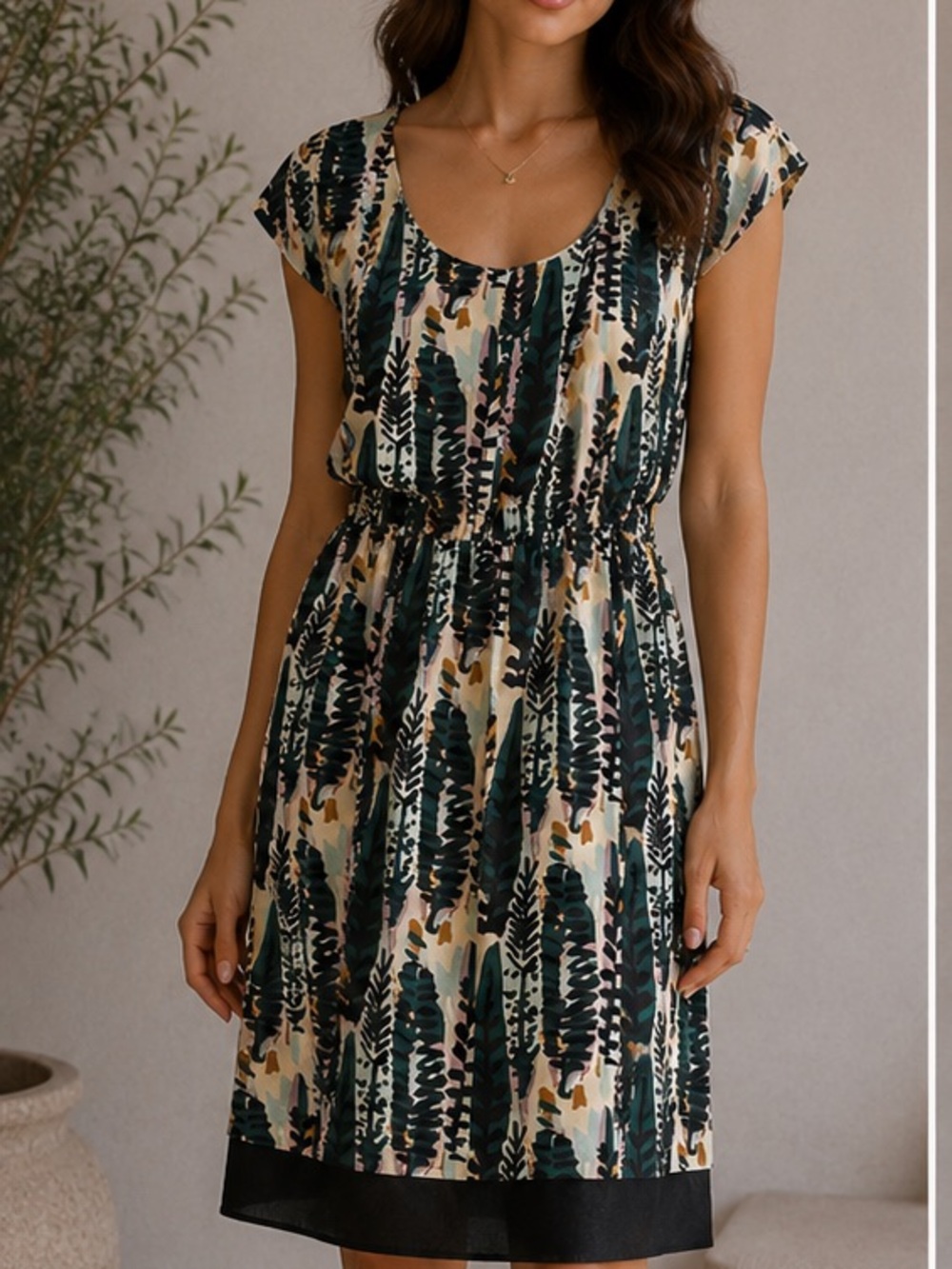 Fossil 100% silk dress